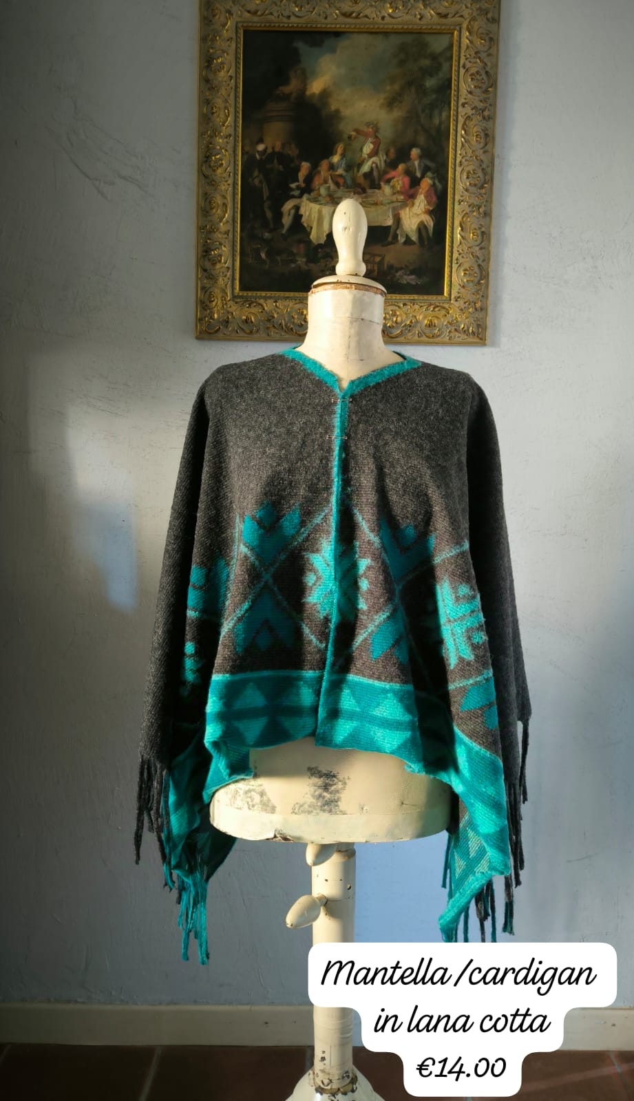 Mantella in lana cotta