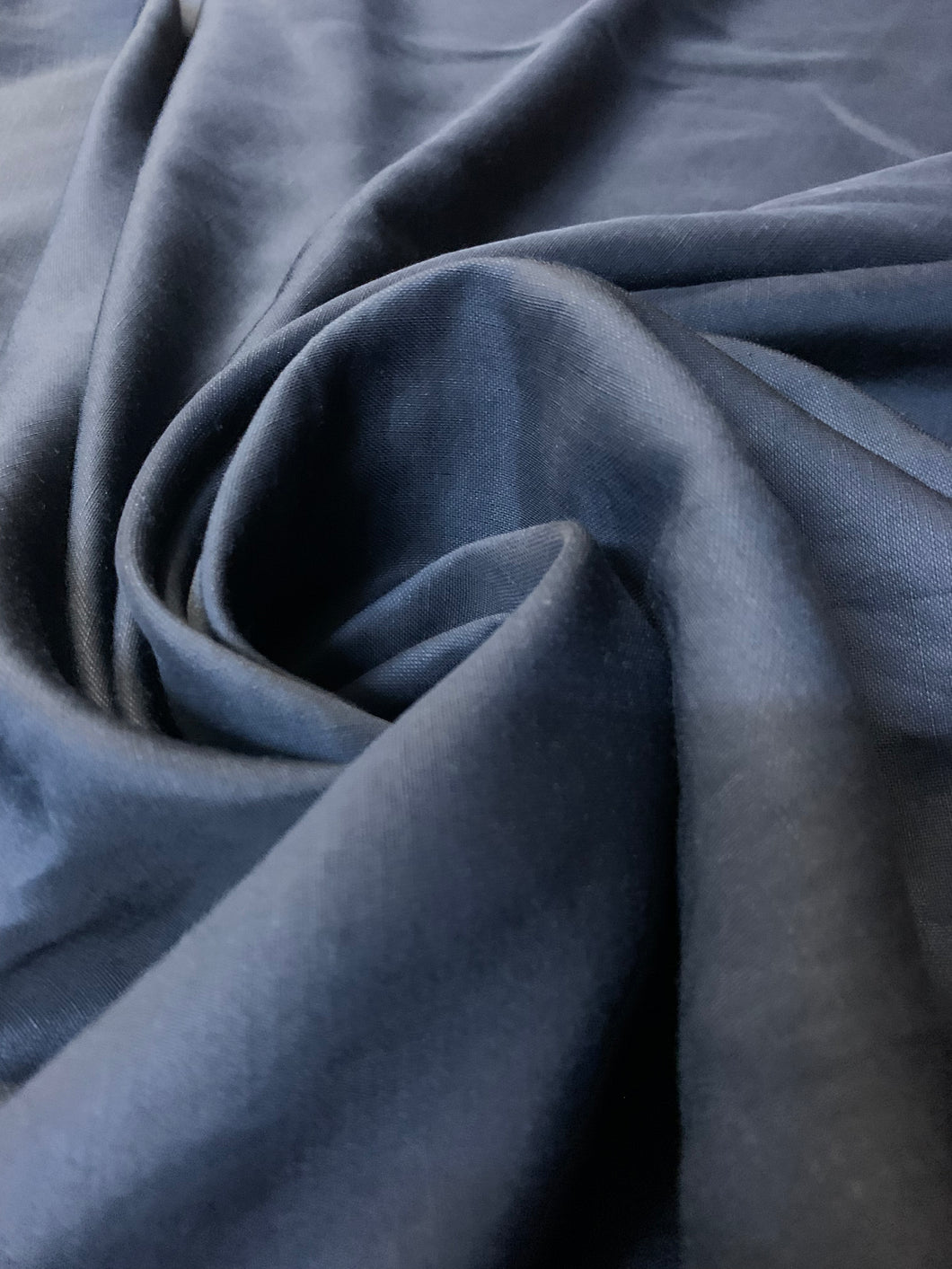 Gabardine in lino blu