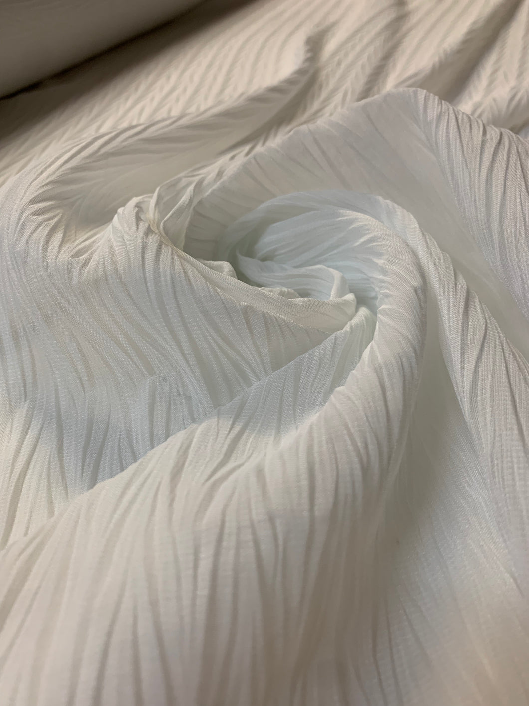 Chiffon plissettato