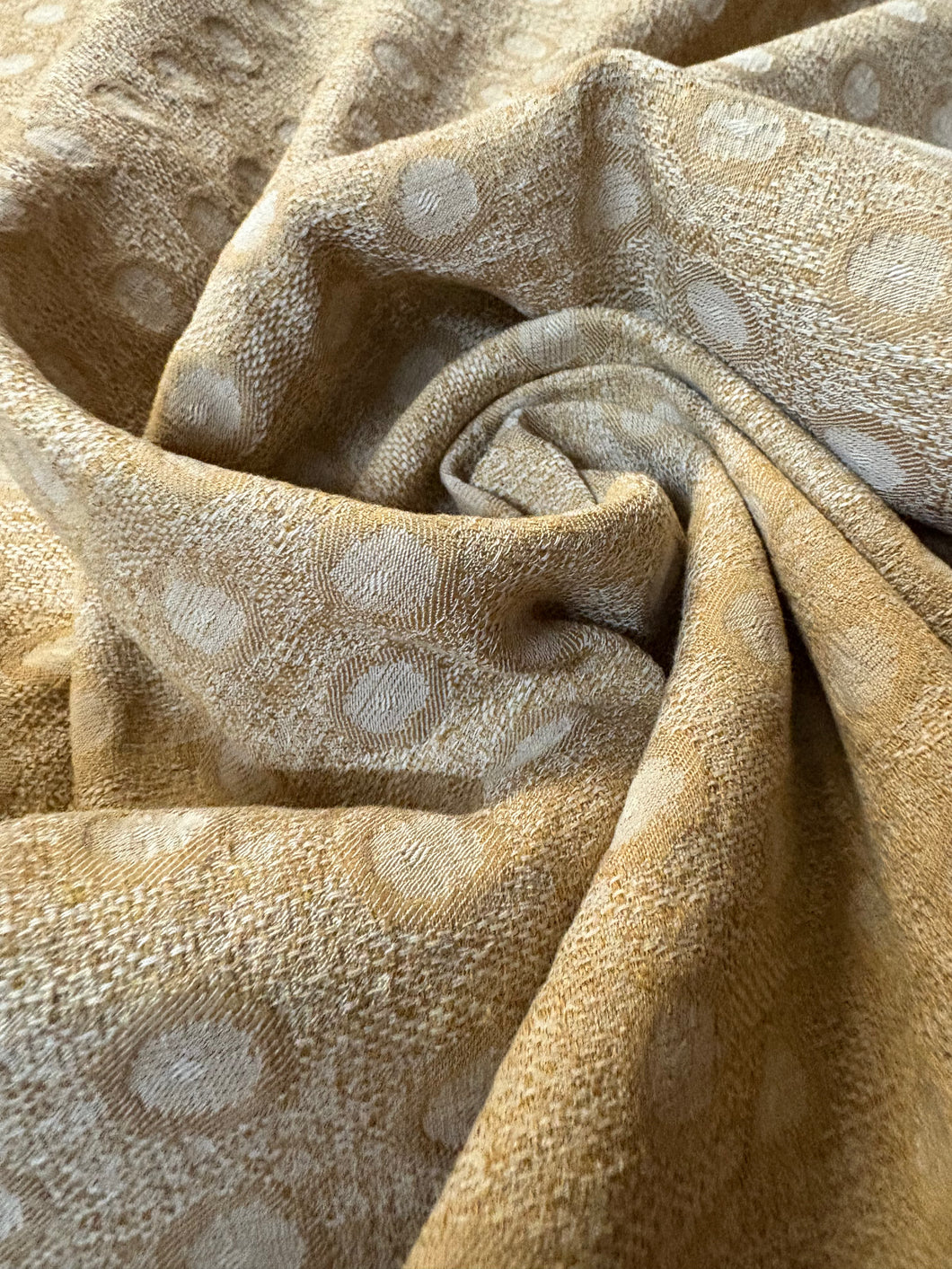 Jacquard di cotone e lino