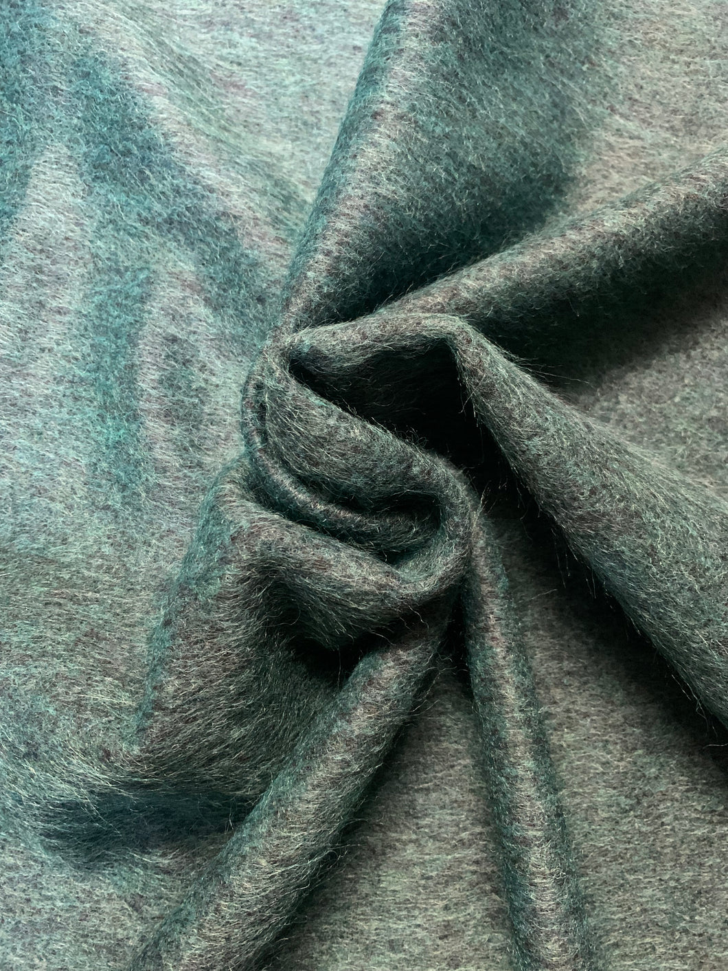 Mohair verde petrolio